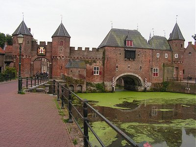 The old water gate and road gate at Amersfoort
