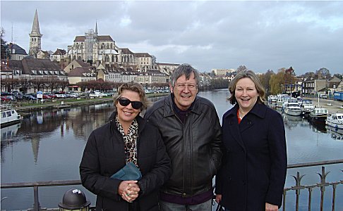 Sue, Roger and Anna at Auxerre