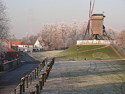 Hoar frost in Bruges