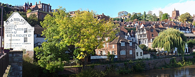 The High town of Bridgnorth from the Low town
