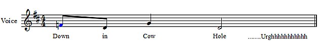 Score Cow Hole Chant