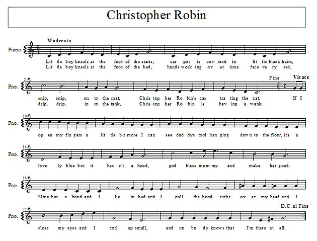 Score of Christopher Robin