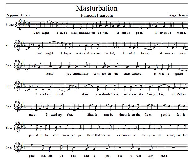 Score of Masturbation