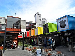 Container shopping, Cashel St, Christchurch