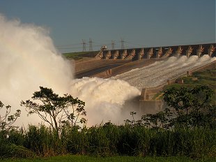 The second largest hydroelectric dam in the world
