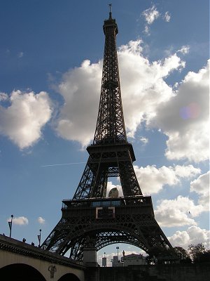 The Eiffel Tower decorated for the Rugby World Cup The Eiffel Tower decorated for the Rugby World Cup
