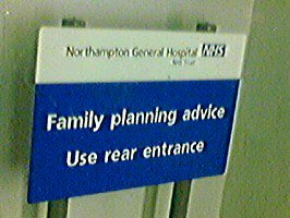 Northampton Family Planning Clinic Sign