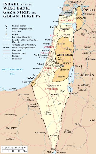 Israel map.