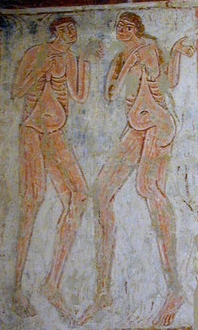 Adam and Eve in Hardham Church