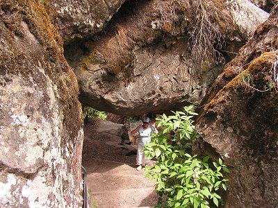 Sue under Hanging Rock