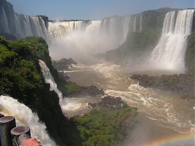 Iguacu falls from the Brazilian side