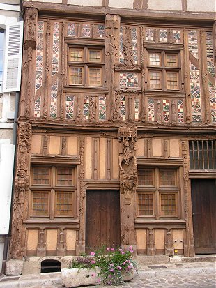 Half timbered house in Joigny