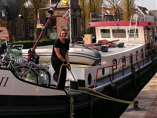 Sue in Lock at Leidschendam