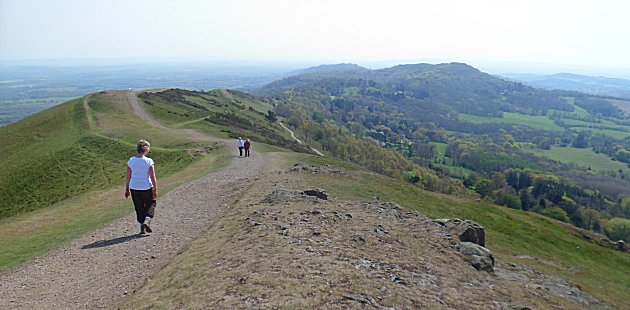 The Malverns from Pinnacle Hill