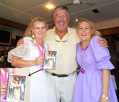 Chris with the party girls