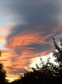 Red sky at Hanmer Springs