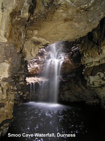Smoo Cave waterfall