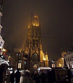 Saint Baafs Cathedral Gent and Xmas Market