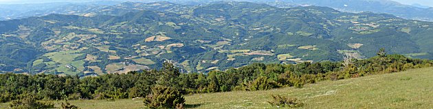 Panorama from 1290m Monte Subasio.
