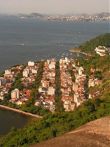 Rio Bay from the top of the first sugarloaf cable car