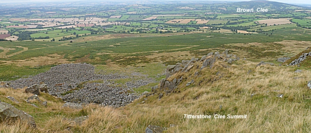 Summit view from Titterstone Clee Hill looking North
