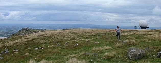 Summit view from Titterstone Clee Hill looking East