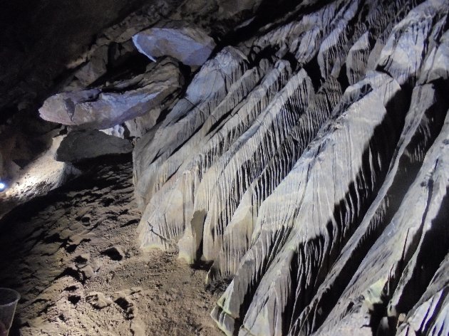 Wookey Hole 20 fluted rocks